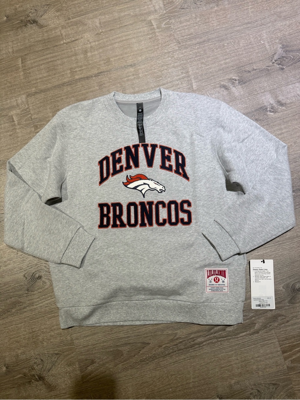 lululemon athletica Gray Crewneck with Team Logo